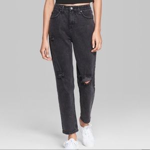 NWOT Black High Rise Mom Jeans Wild Fable/Target